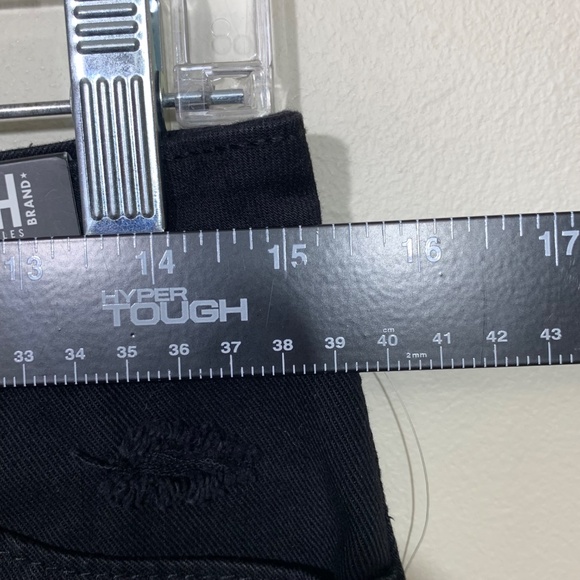 REWASH Mini Skirt Size 5/27 Black Distressed Denim Raw Hem “Vintage Reunion” NWT - Picture 6 of 11